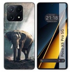 Funda Silicona para Xiaomi Poco X6 Pro 5G diseño Elefante Dibujos