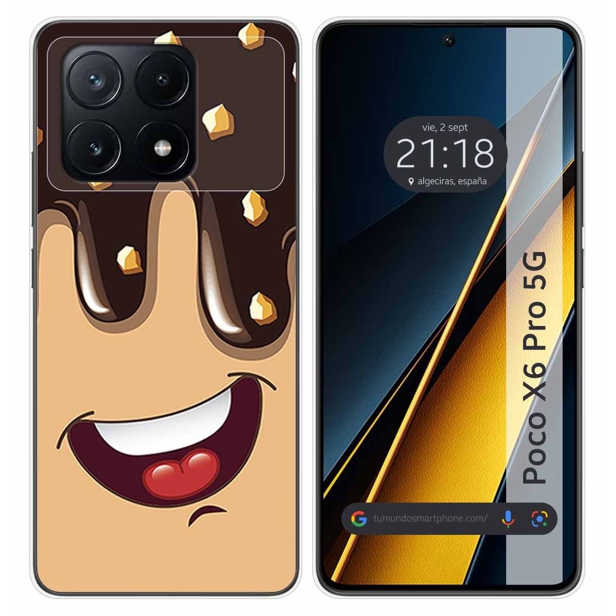 Funda Silicona para Xiaomi Poco X6 Pro 5G diseño Helado Chocolate Dibujos