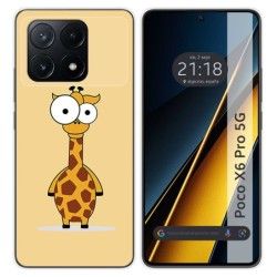 Funda Silicona para Xiaomi Poco X6 Pro 5G diseño Jirafa Dibujos