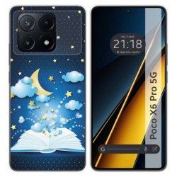 Funda Silicona para Xiaomi Poco X6 Pro 5G diseño Libro Cuentos Dibujos