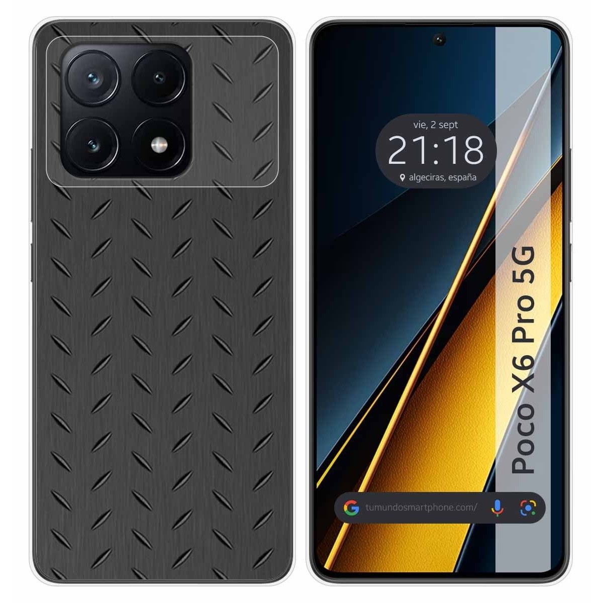 Funda Silicona para Xiaomi Poco X6 Pro 5G diseño Metal Dibujos