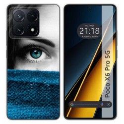 Funda Silicona para Xiaomi Poco X6 Pro 5G diseño Ojo Dibujos