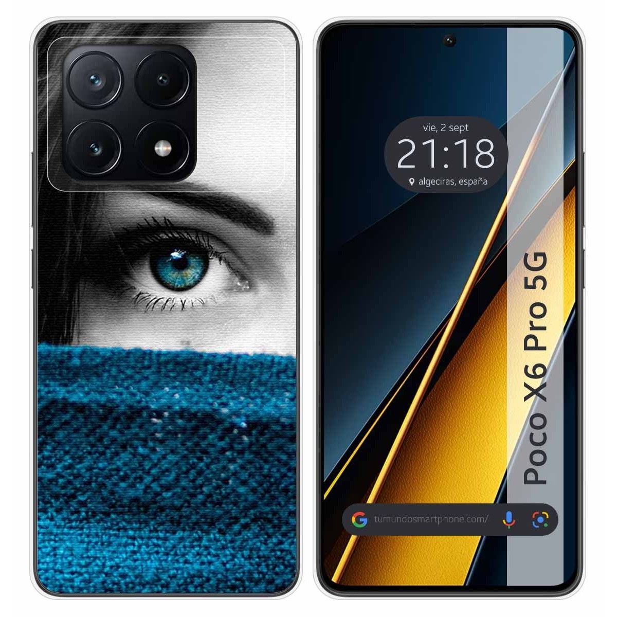 Funda Silicona para Xiaomi Poco X6 Pro 5G diseño Ojo Dibujos