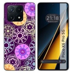 Funda Silicona para Xiaomi Poco X6 Pro 5G diseño Radial Dibujos