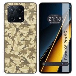 Funda Silicona para Xiaomi Poco X6 Pro 5G diseño Sand Camuflaje Dibujos