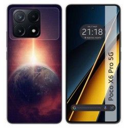 Funda Silicona para Xiaomi Poco X6 Pro 5G diseño Tierra Dibujos