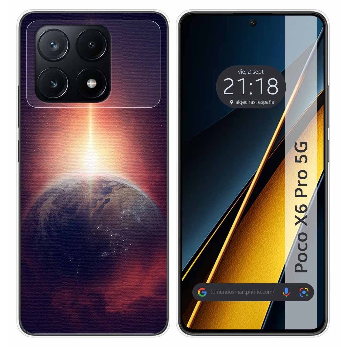 Funda Silicona para Xiaomi Poco X6 Pro 5G diseño Tierra Dibujos