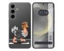 Funda Silicona Transparente para Samsung Galaxy S24 5G diseño Avestruz Dibujos