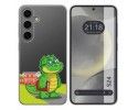 Funda Silicona Transparente para Samsung Galaxy S24 5G diseño Coco Dibujos