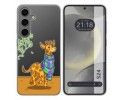 Funda Silicona Transparente para Samsung Galaxy S24 5G diseño Jirafa Dibujos