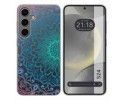 Funda Silicona Transparente para Samsung Galaxy S24 5G diseño Mandala Dibujos
