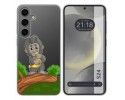 Funda Silicona Transparente para Samsung Galaxy S24 5G diseño Mono Dibujos
