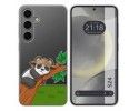 Funda Silicona Transparente para Samsung Galaxy S24 5G diseño Panda Dibujos