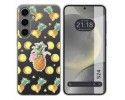 Funda Silicona Transparente para Samsung Galaxy S24 5G diseño Piña Dibujos
