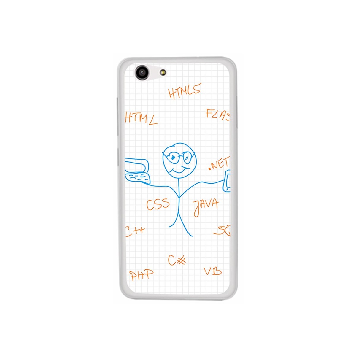 Funda Gel Tpu para Zte Blade A522 Diseño Informatico Dibujos