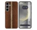 Funda Silicona para Samsung Galaxy S24 5G diseño Cuero 01 Dibujos