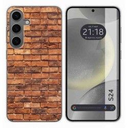 Funda Silicona para Samsung Galaxy S24 5G diseño Ladrillo 04 Dibujos