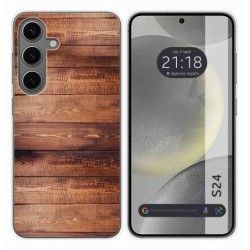Funda Silicona para Samsung Galaxy S24 5G diseño Madera 02 Dibujos
