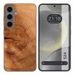 Funda Silicona para Samsung Galaxy S24 5G diseño Madera 04 Dibujos