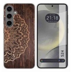 Funda Silicona para Samsung Galaxy S24 5G diseño Madera 06 Dibujos