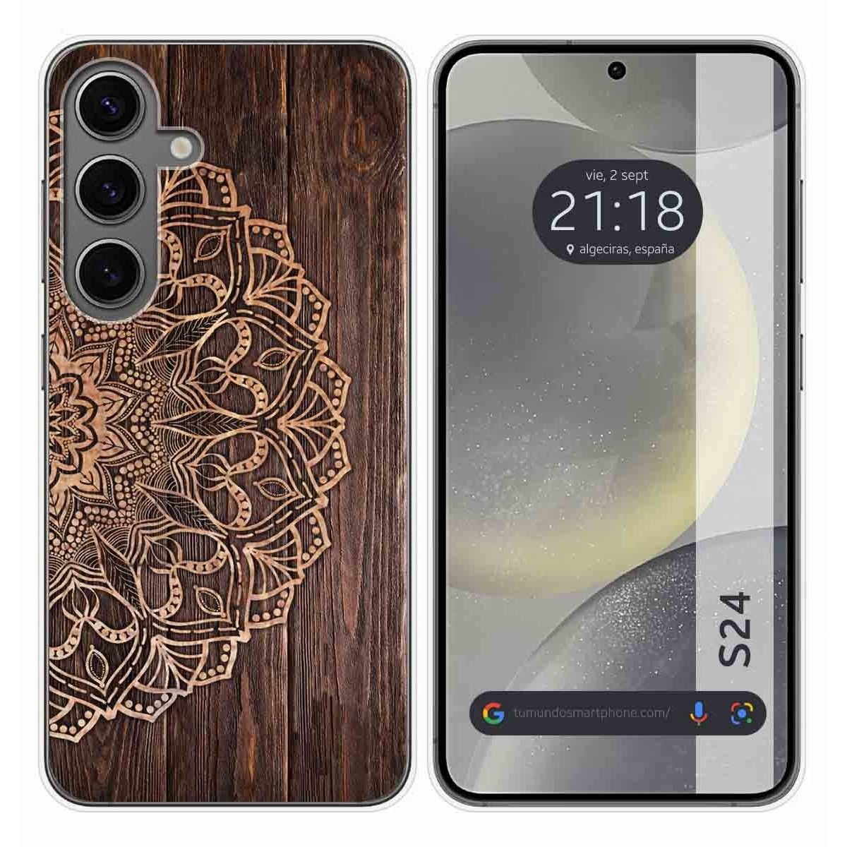Funda Silicona para Samsung Galaxy S24 5G diseño Madera 06 Dibujos