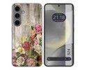 Funda Silicona para Samsung Galaxy S24 5G diseño Madera 08 Dibujos