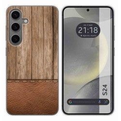 Funda Silicona para Samsung Galaxy S24 5G diseño Madera 09 Dibujos