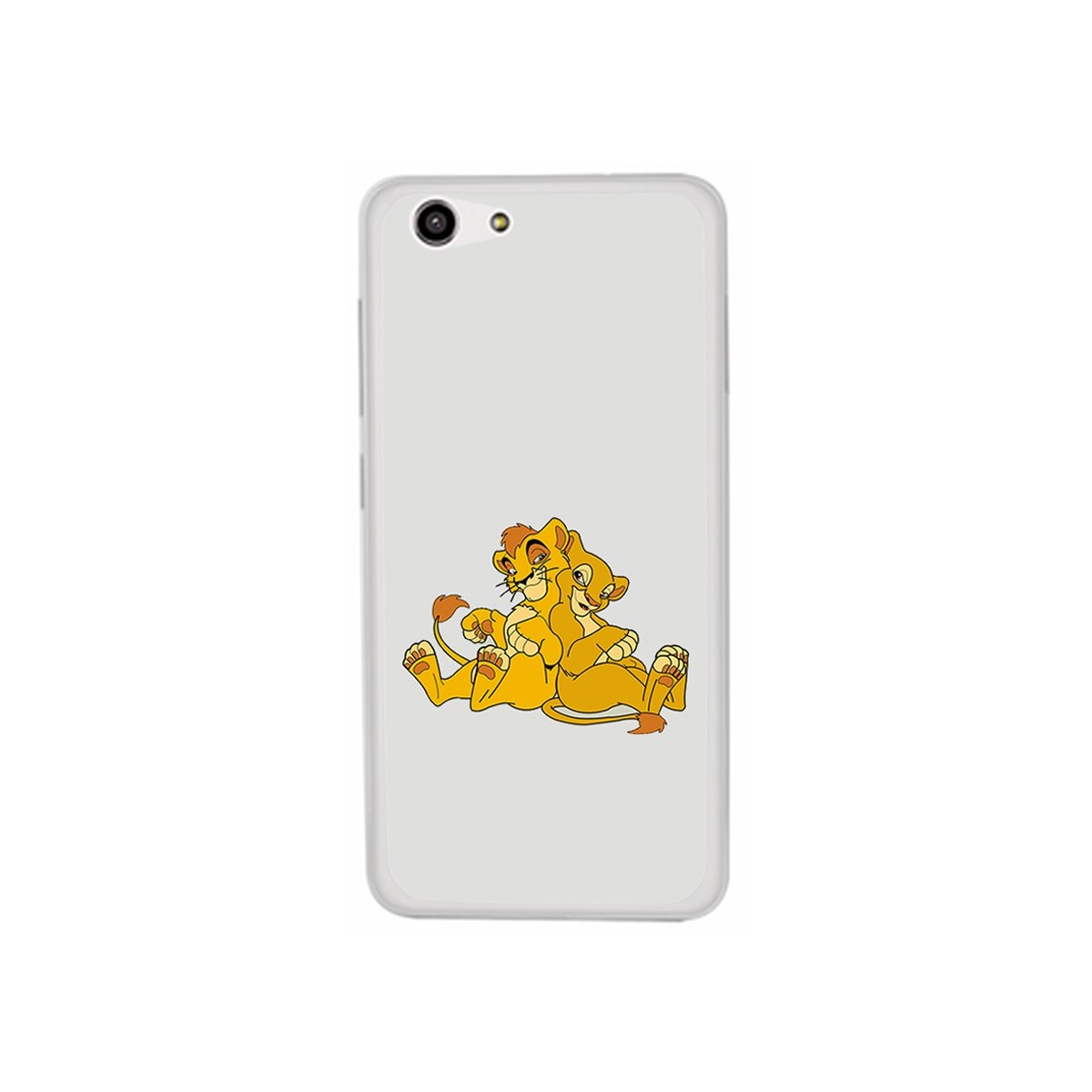 Funda Gel Tpu para Zte Blade A522 Diseño Leones Dibujos