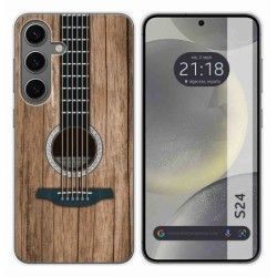 Funda Silicona para Samsung Galaxy S24 5G diseño Madera 11 Dibujos