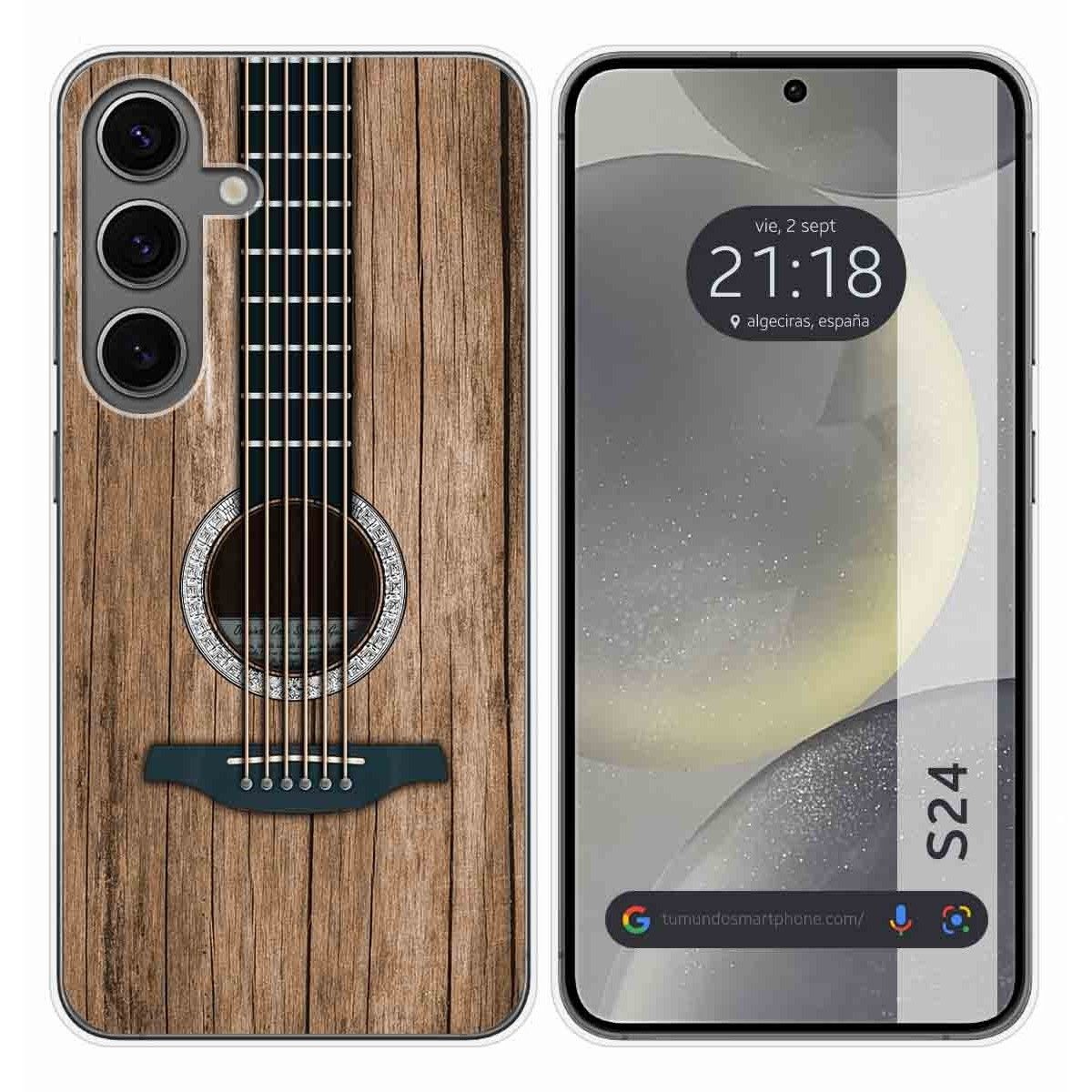 Funda Silicona para Samsung Galaxy S24 5G diseño Madera 11 Dibujos
