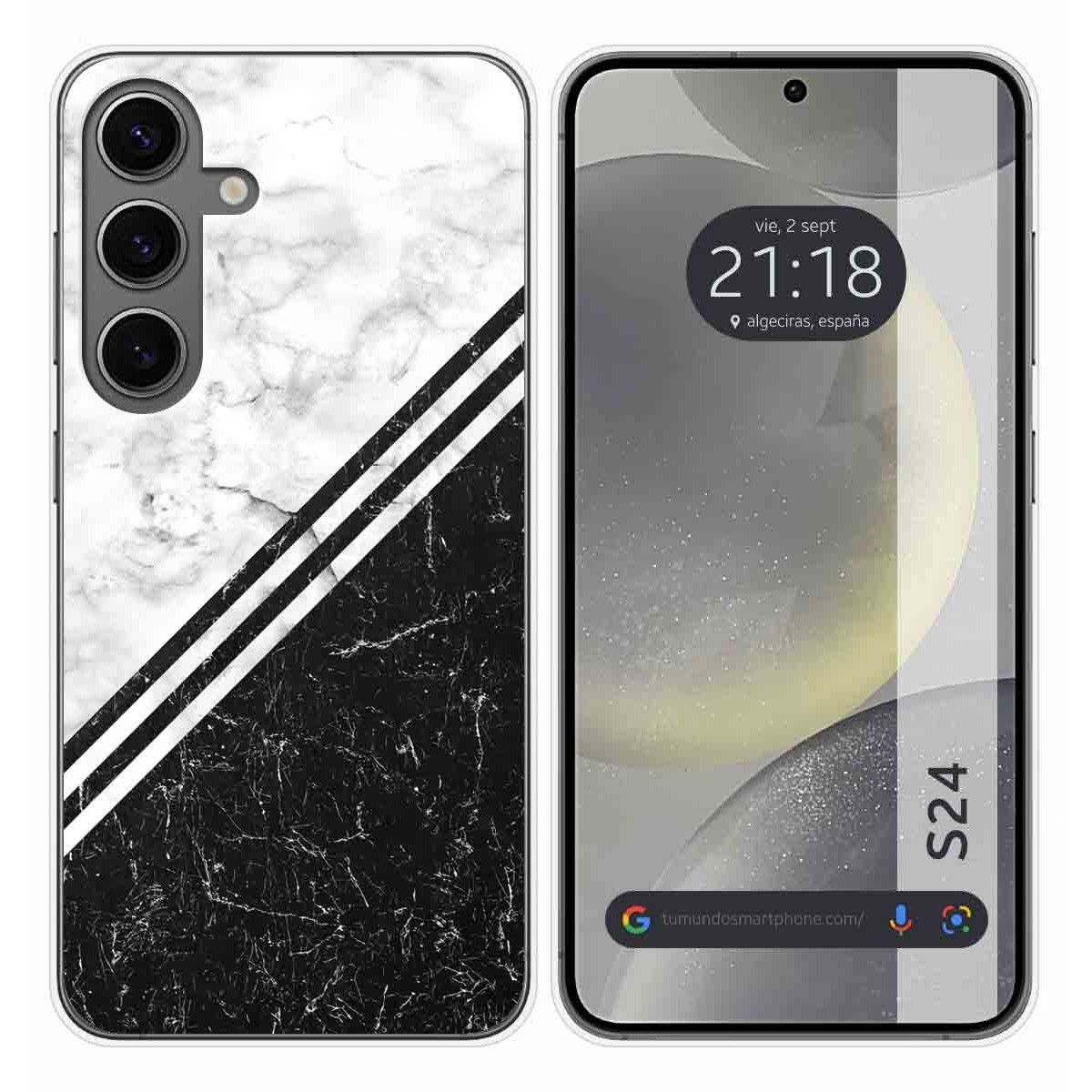 Funda Silicona para Samsung Galaxy S24 5G diseño Mármol 01 Dibujos