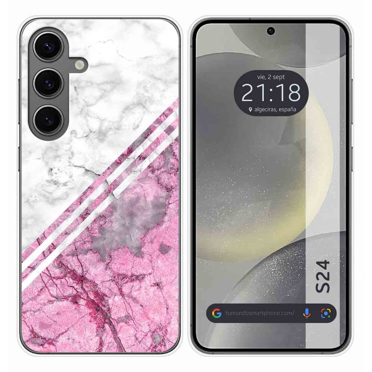 Funda Silicona para Samsung Galaxy S24 5G diseño Mármol 03 Dibujos