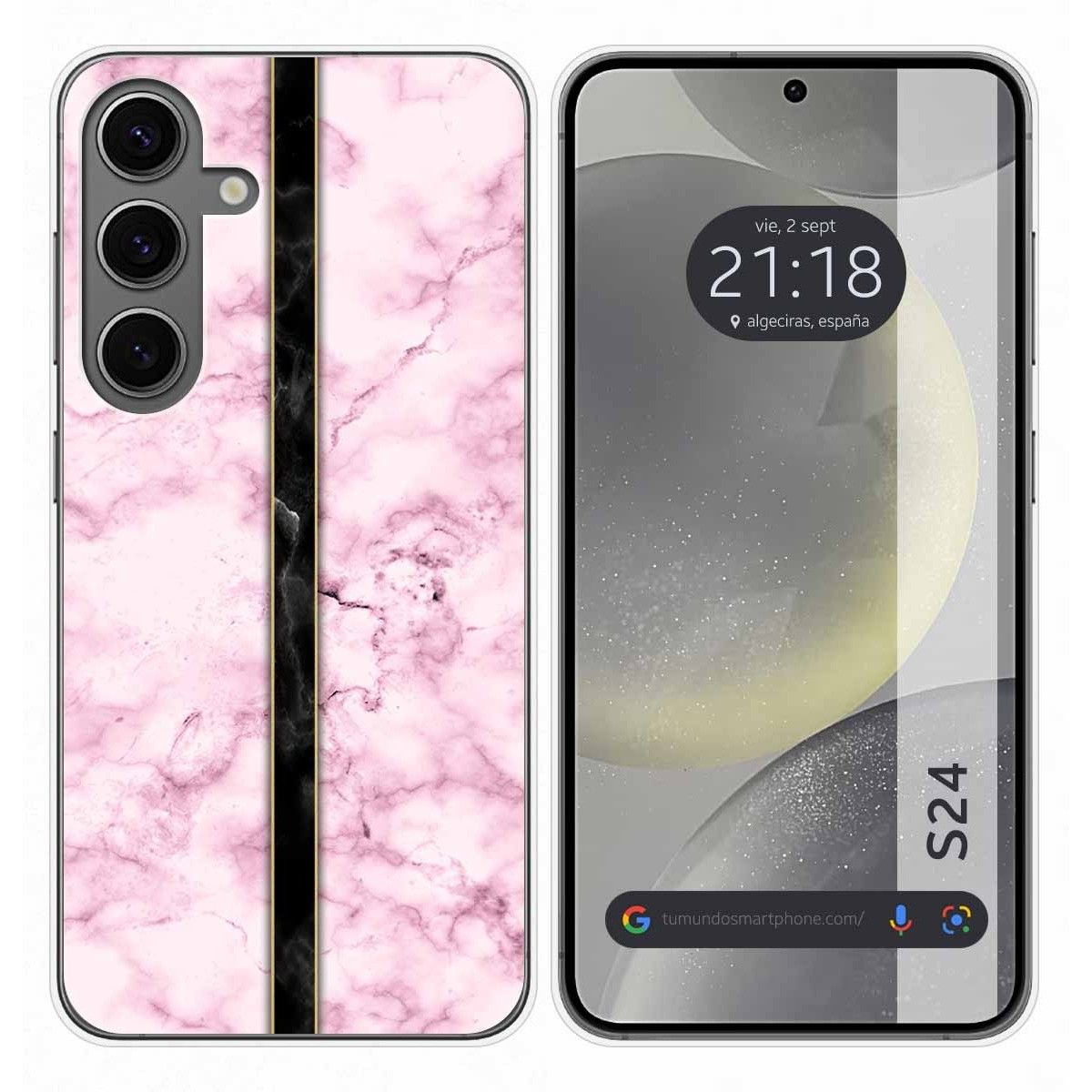 Funda Silicona para Samsung Galaxy S24 5G diseño Mármol 04 Dibujos