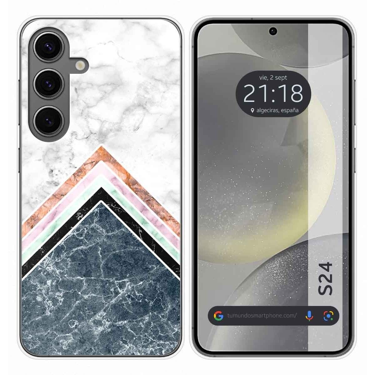 Funda Silicona para Samsung Galaxy S24 5G diseño Mármol 05 Dibujos