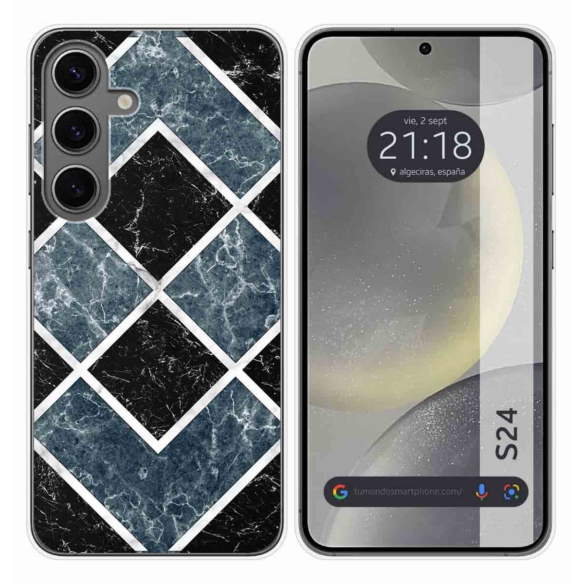 Funda Silicona para Samsung Galaxy S24 5G diseño Mármol 06 Dibujos