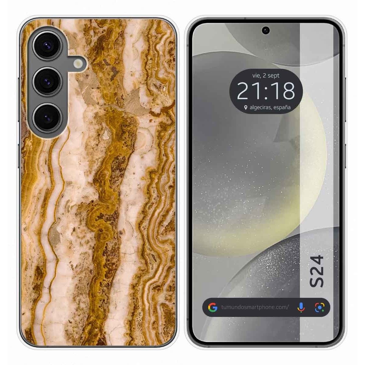 Funda Silicona para Samsung Galaxy S24 5G diseño Mármol 10 Dibujos