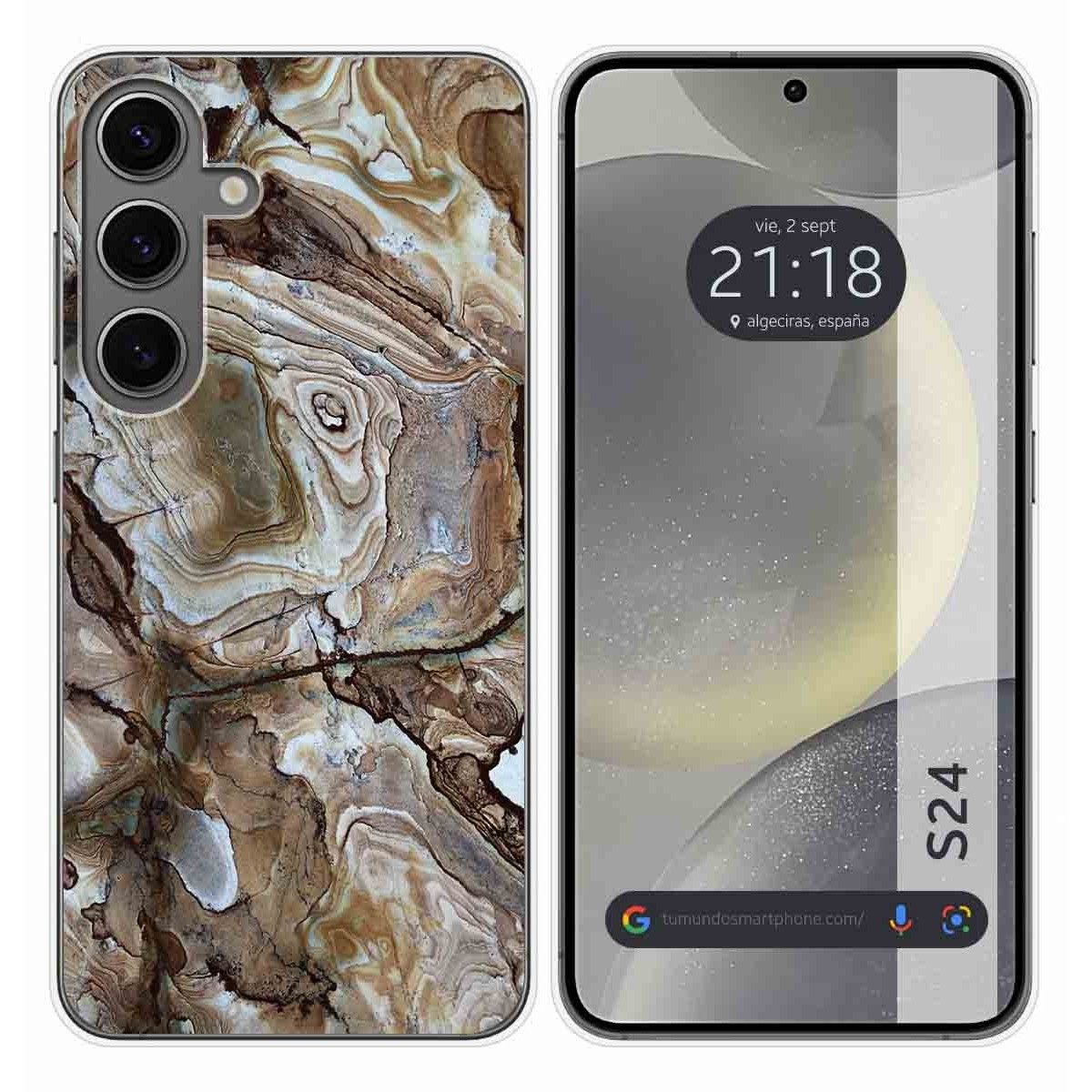 Funda Silicona para Samsung Galaxy S24 5G diseño Mármol 14 Dibujos