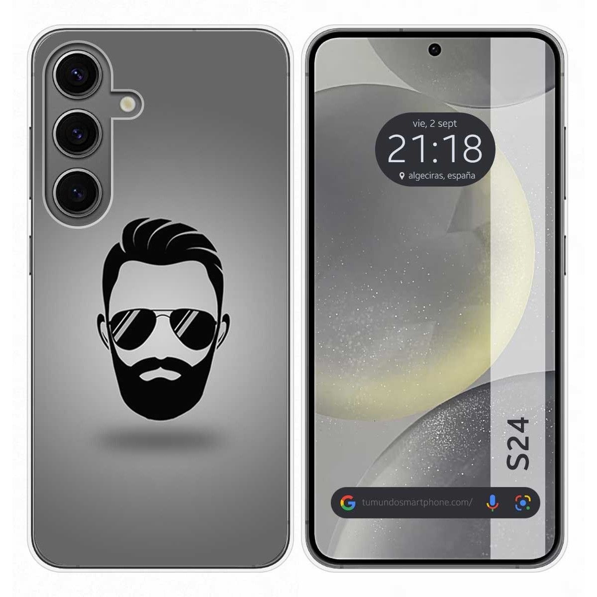 Funda Silicona para Samsung Galaxy S24 5G diseño Barba Dibujos