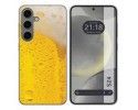 Funda Silicona para Samsung Galaxy S24 5G diseño Cerveza Dibujos