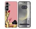 Funda Silicona para Samsung Galaxy S24 5G diseño Brochas Dibujos