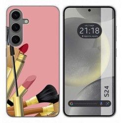 Funda Silicona para Samsung Galaxy S24 5G diseño Brochas Dibujos