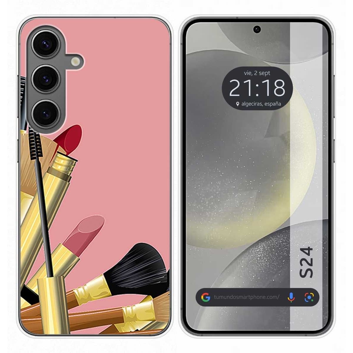 Funda Silicona para Samsung Galaxy S24 5G diseño Brochas Dibujos