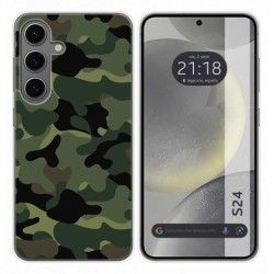 Funda Silicona para Samsung Galaxy S24 5G diseño Camuflaje Dibujos