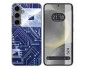 Funda Silicona para Samsung Galaxy S24 5G diseño Circuito Dibujos