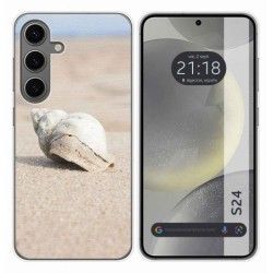 Funda Silicona para Samsung Galaxy S24 5G diseño Concha Dibujos