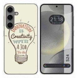 Funda Silicona para Samsung Galaxy S24 5G diseño Creativity Dibujos