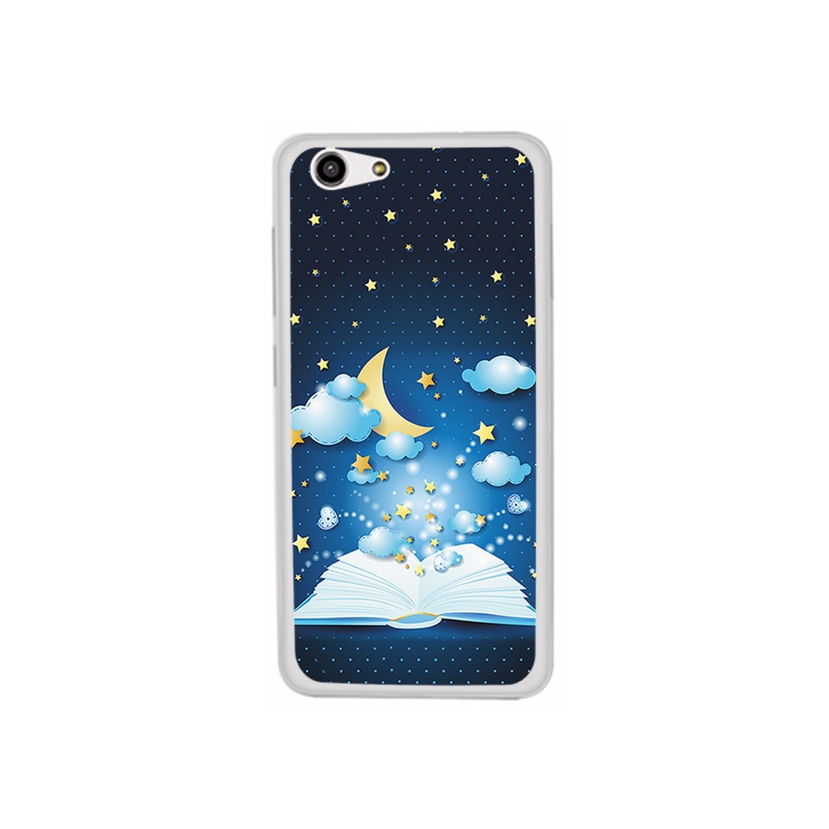 Funda Gel Tpu para Zte Blade A522 Diseño Libro Cuentos Dibujos