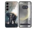 Funda Silicona para Samsung Galaxy S24 5G diseño Elefante Dibujos