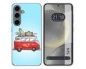 Funda Silicona para Samsung Galaxy S24 5G diseño Furgoneta Dibujos