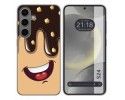 Funda Silicona para Samsung Galaxy S24 5G diseño Helado Chocolate Dibujos